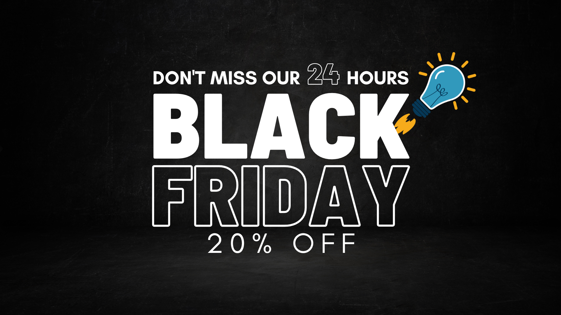Black Friday Sale 20% off!